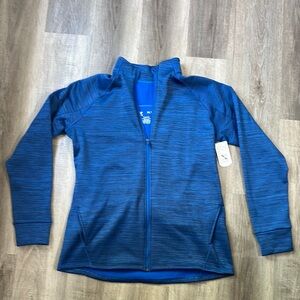 Xersion Blue Fitted Zippered Hoodie